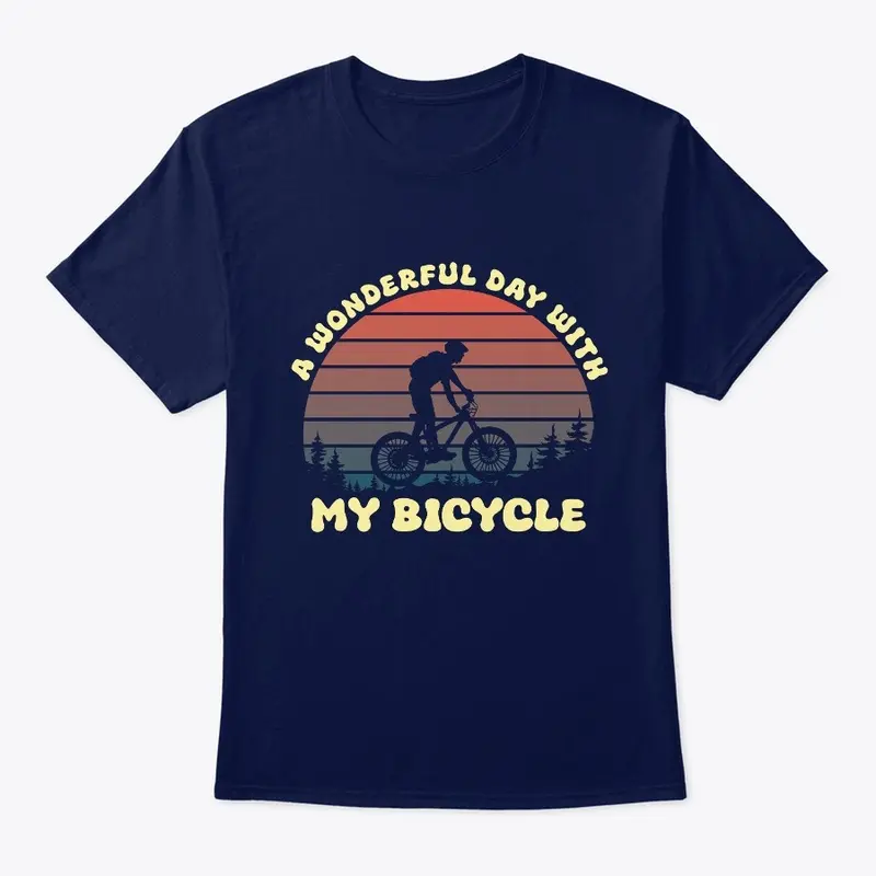 Bicycle retro t-shirt design