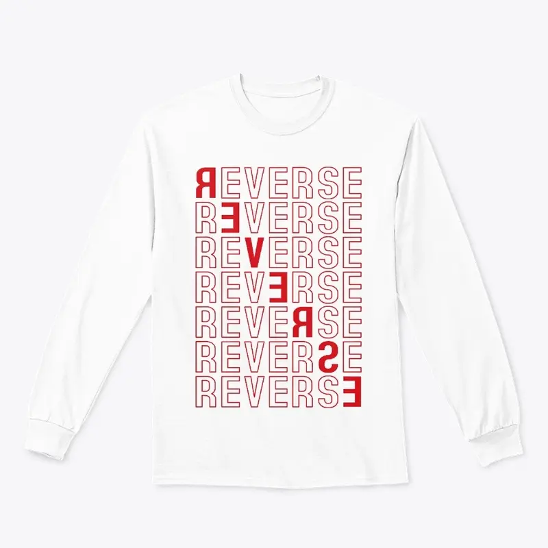 REVERSE Typography T-shirt Design