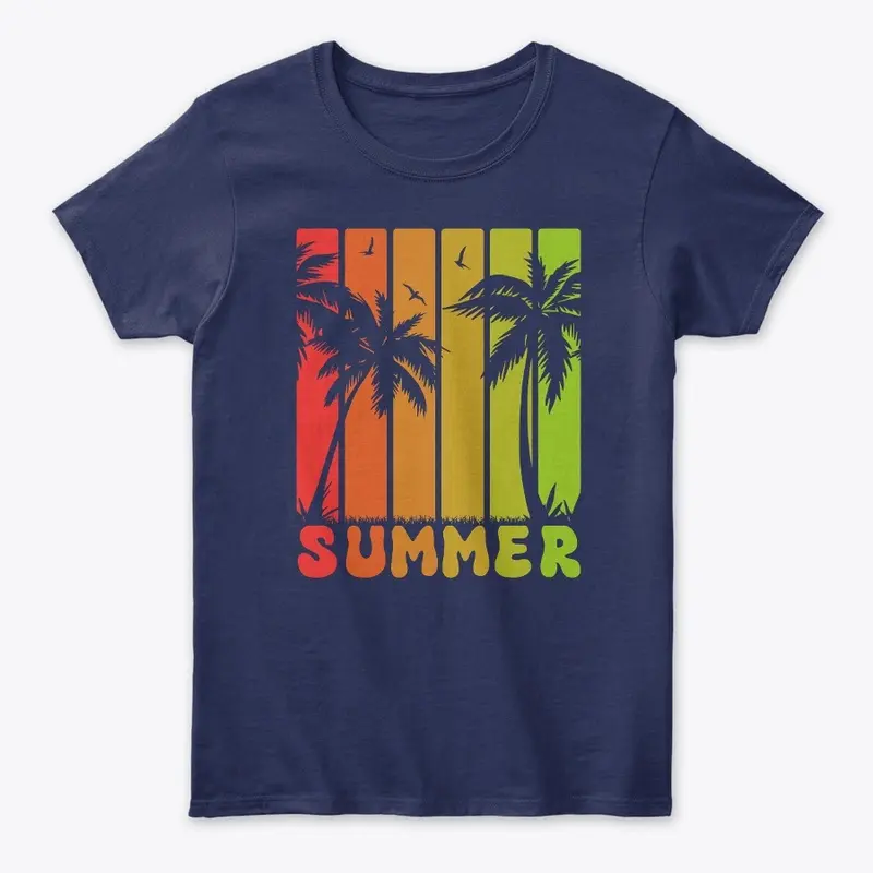 Summer beach t-shirt design