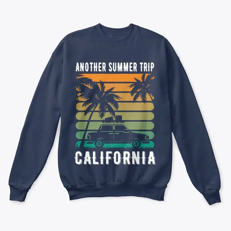 Summer trip california t-shirt design