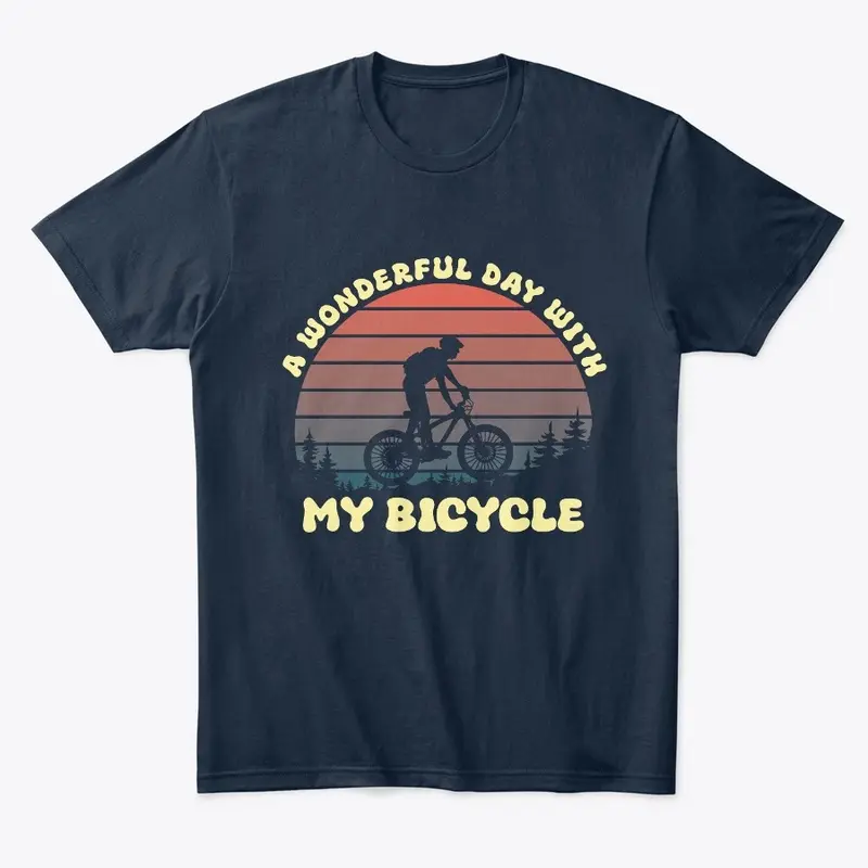 Bicycle retro t-shirt design