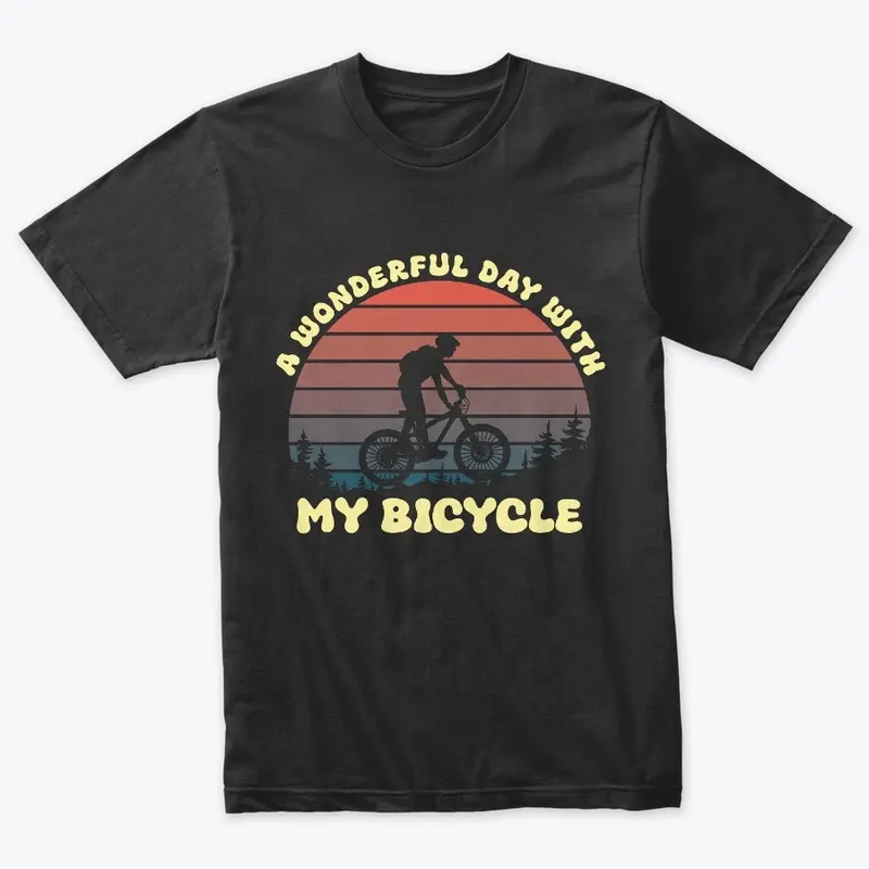 Bicycle retro t-shirt design