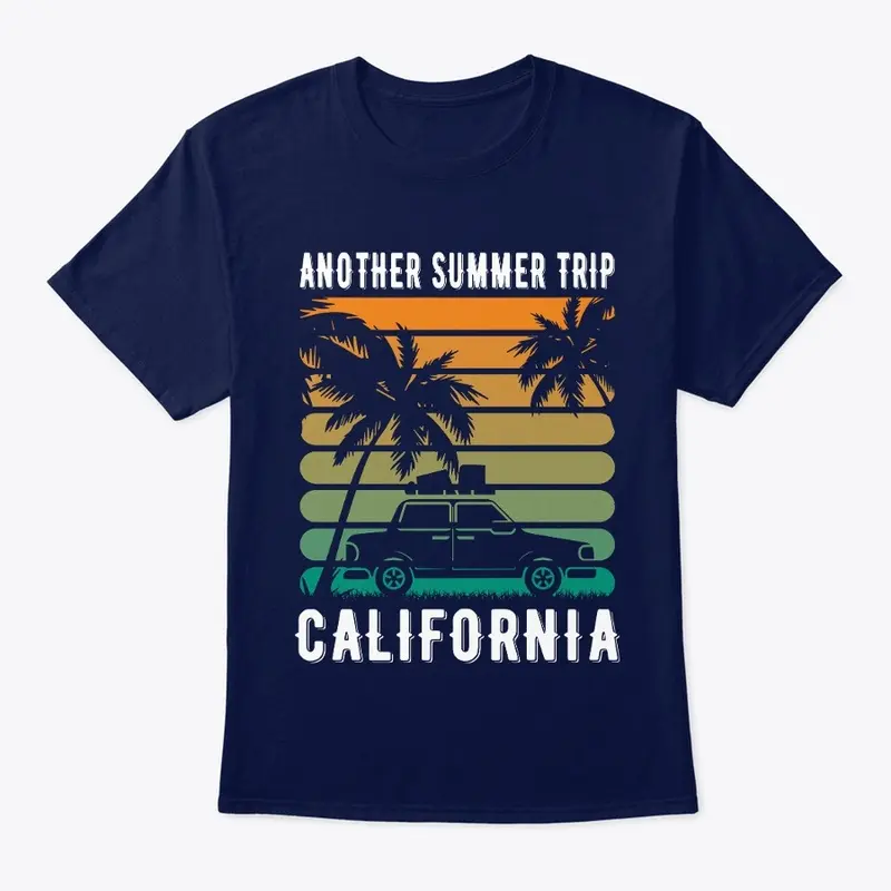 Summer trip california t-shirt design