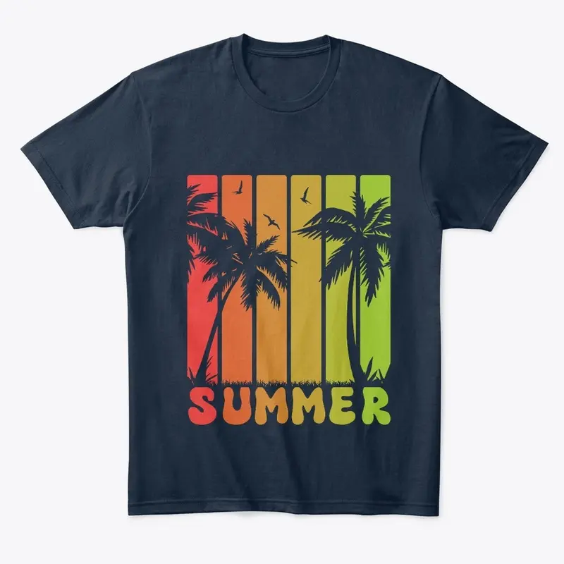 Summer beach t-shirt design