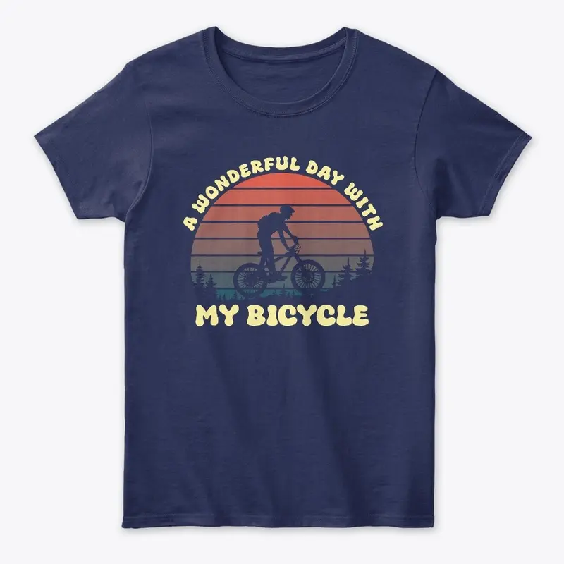 Bicycle retro t-shirt design