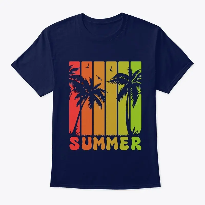 Summer beach t-shirt design