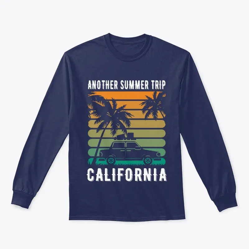 Summer trip california t-shirt design