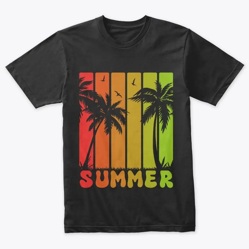 Summer beach t-shirt design